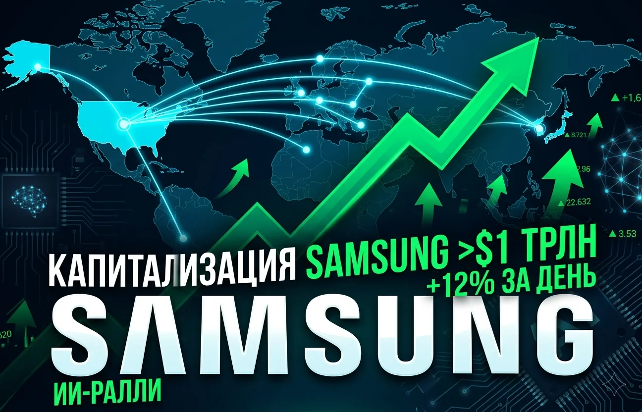 Капитализация Samsung превысила $1 трлн: вторая в Азии после TSMC