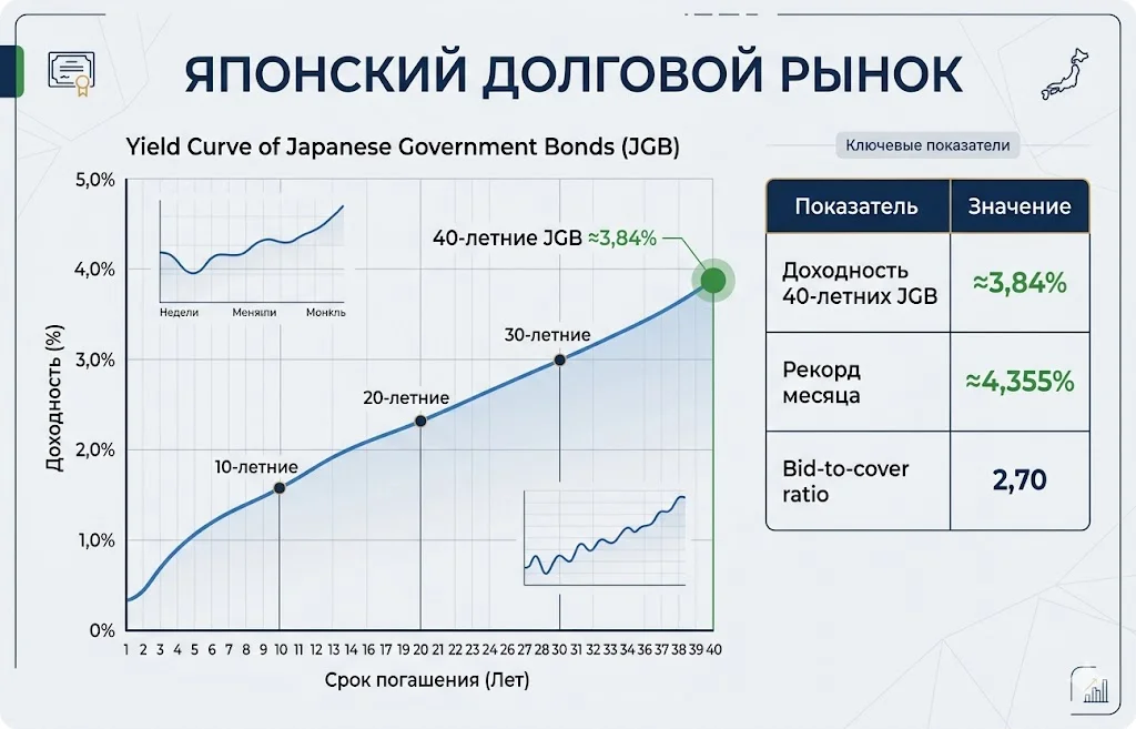 Дайджест фондового рынка за 27.05.2026: AI, космос и ралли Азии 4 Показатели японского долгового рынка