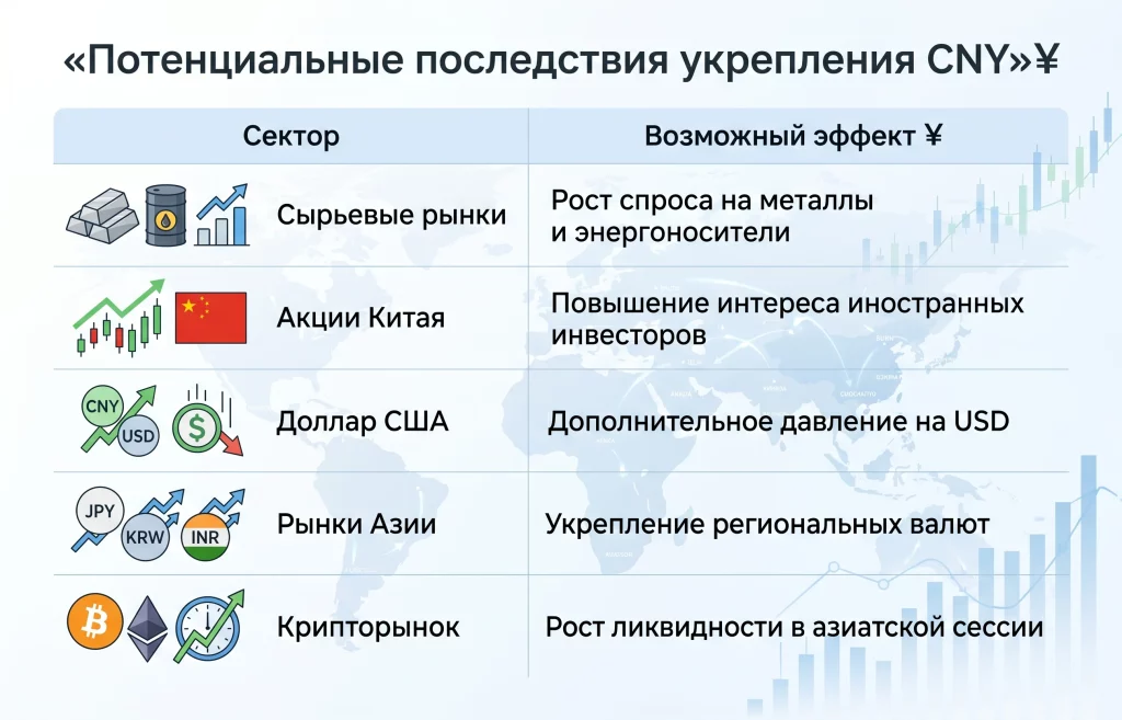 Goldman Sachs предупреждает о недооценке юаня на 20% 3 Потенциальные последствия укрепления cny