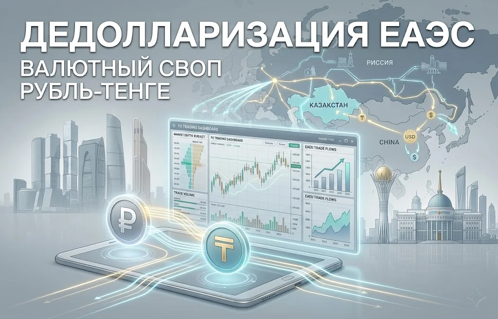 Россия и Казахстан расширяют валютный своп RUB/KZT