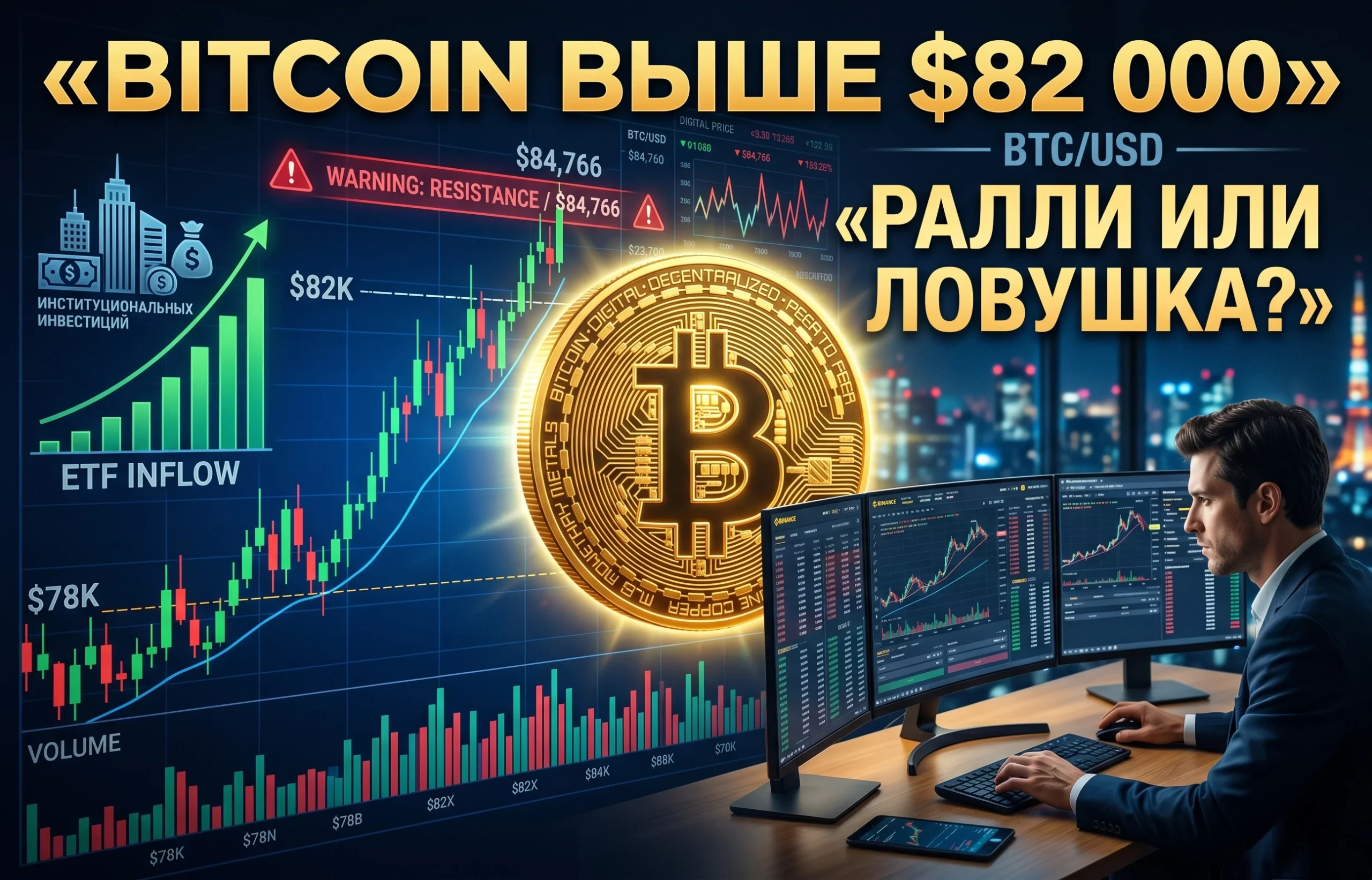 Рост Bitcoin выше $82 000 вызвал сомнения у аналитиков