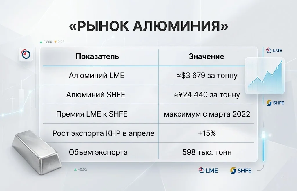 Цены на алюминий взлетели из-за дефицита поставок 1 Рынок алюминия 27 мая 2026 года