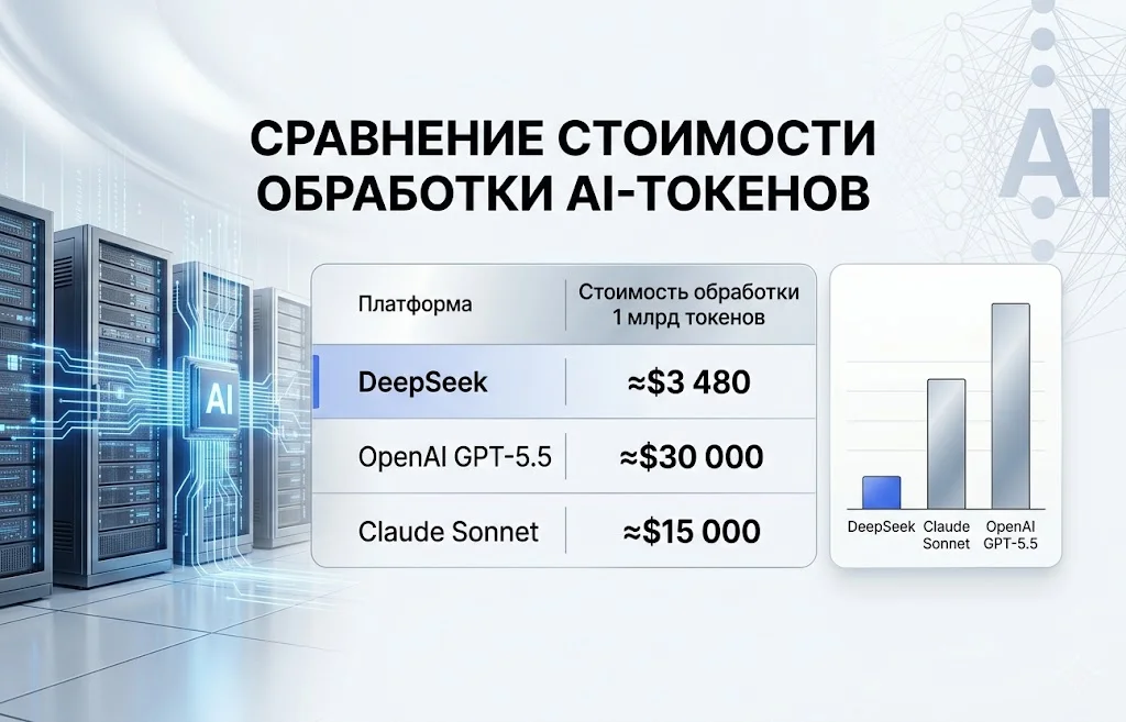 AI-токены взлетели на фоне стагнации BTC 2 Сравнение стоимости обработки ai токенов