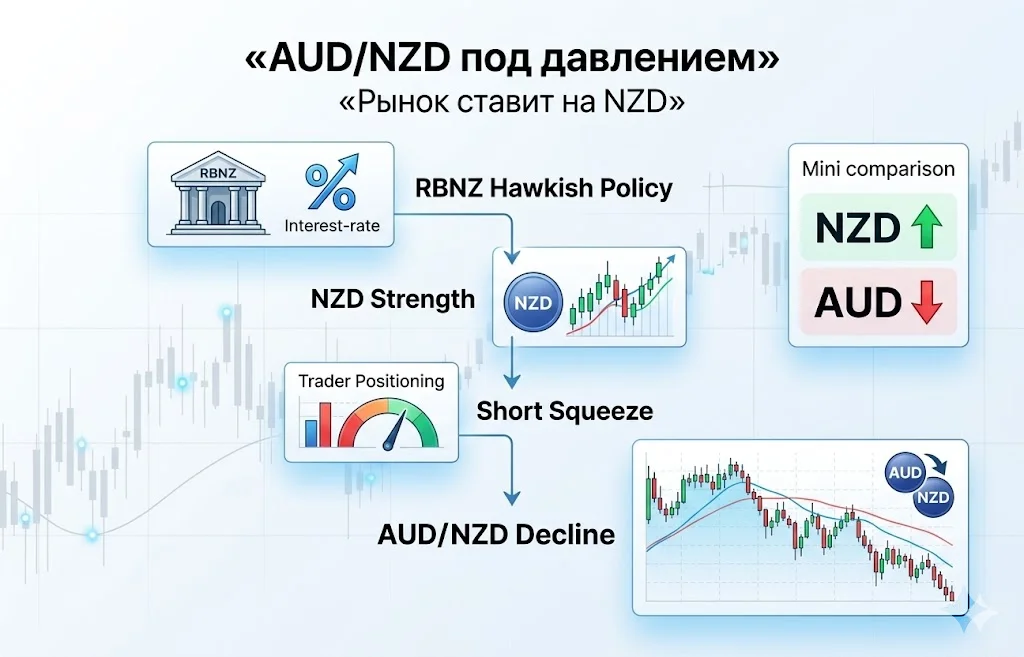 AUD/NZD под давлением: киви получил новый козырь