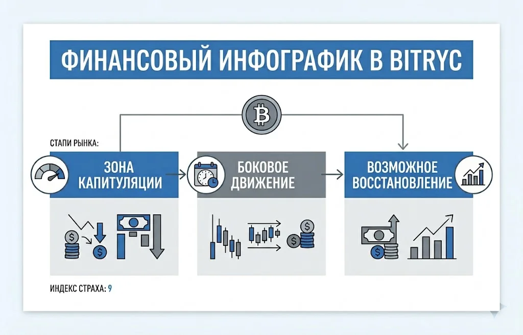 Биткоин вошел в зону капитуляции: что дальше для рынка?