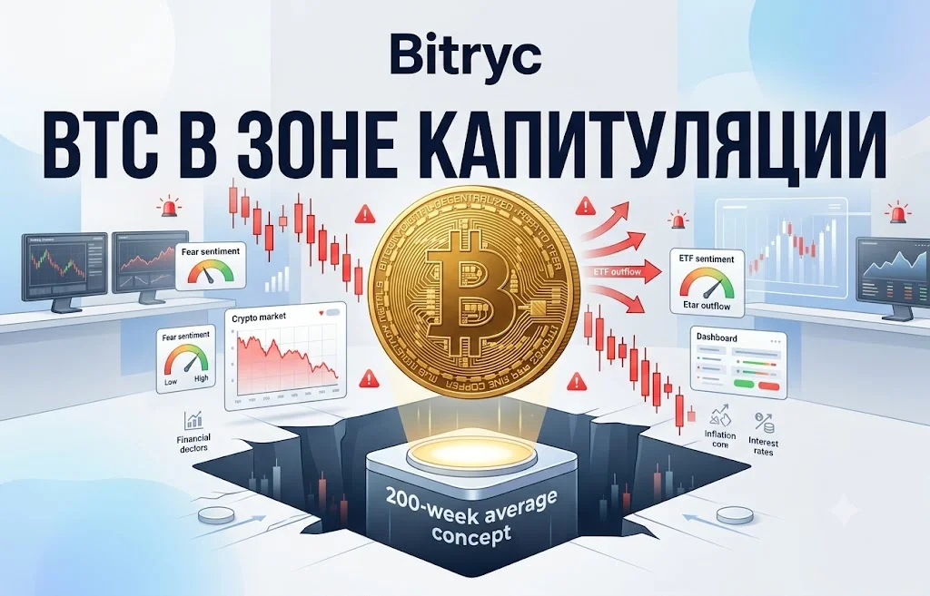Биткоин вошел в зону капитуляции: что дальше для рынка?