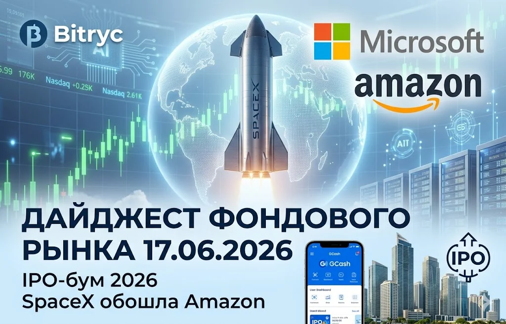 Дайджест фондового рынка за 17.06.2026: SpaceX, Азия, IPO 2026
