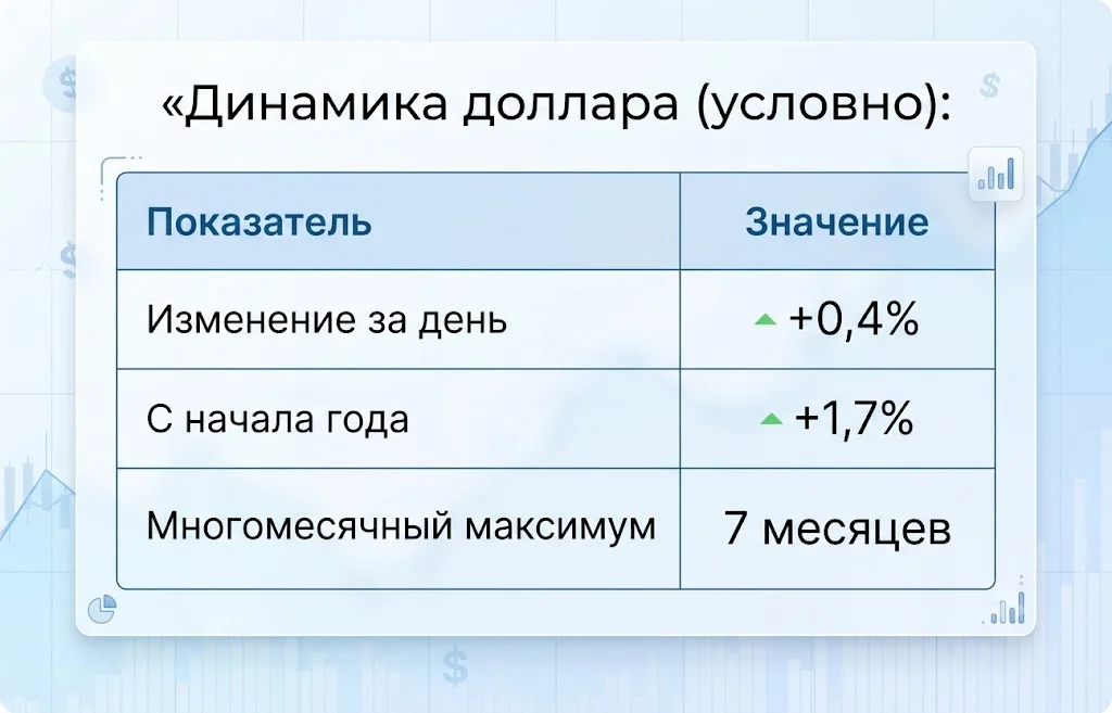 Динамика доллара