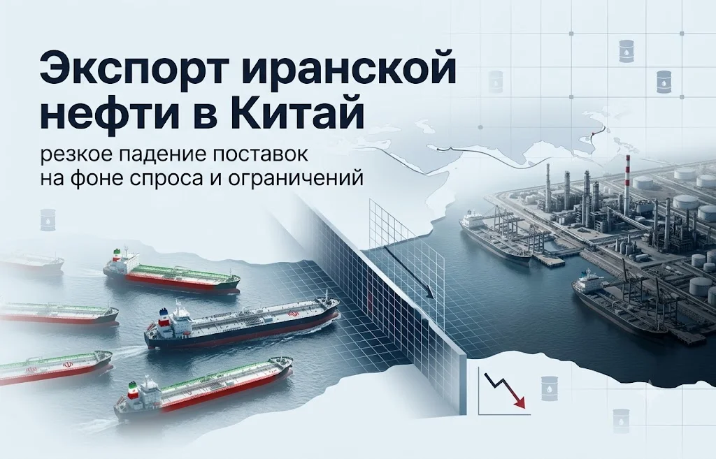 Экспорт иранской нефти в Китай падает из-за спроса и блокады