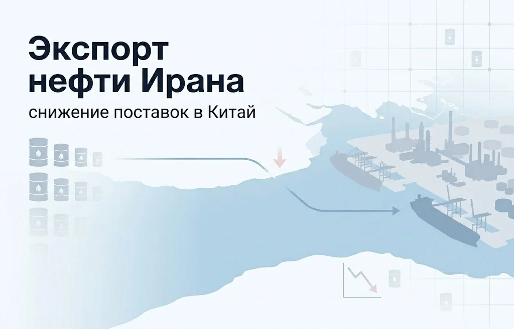 Экспорт иранской нефти в Китай падает из-за спроса и блокады
