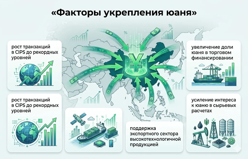 Дайджест рынка Forex за 03.06.2026: иена у 160, юань укрепляется, евро теряет импульс 1 Факторы укрепления юаня