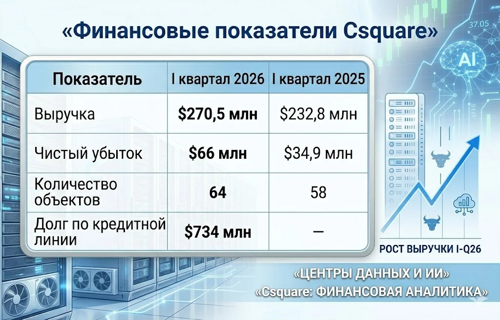 Финансовые показатели csquare