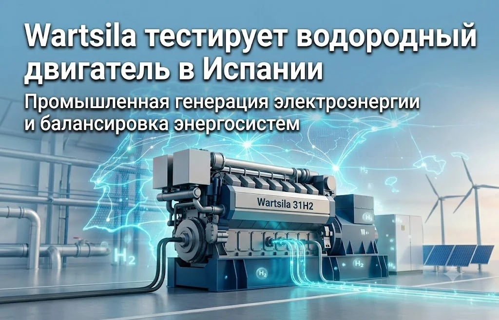 Водородный двигатель Wartsila изменит энергорынок?