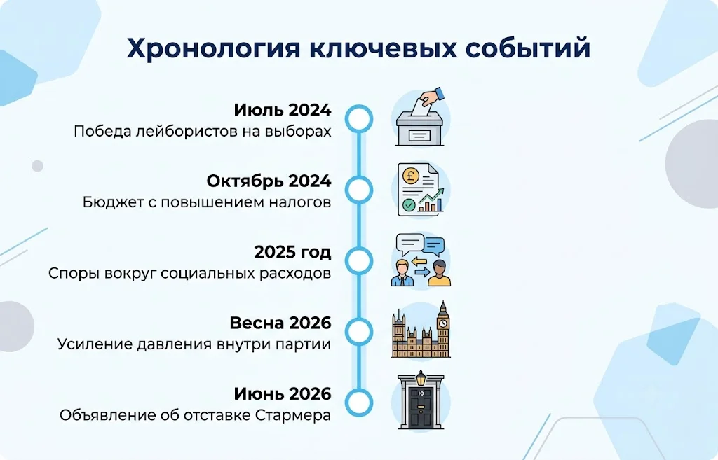 Хронология ключевых событий