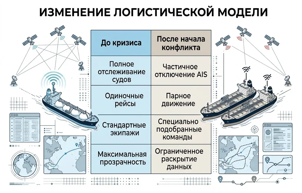 Рынок СПГ уходит в «тень»: Ормузский пролив меняет правила игры 3 Изменение логистической модели перевозки спг