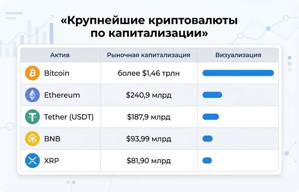 Дайджест криптовалютного рынка за 01.06.2026: HYPE, XRP, BNB и Ethereum 3 Капитализация крупнейших криптовалют