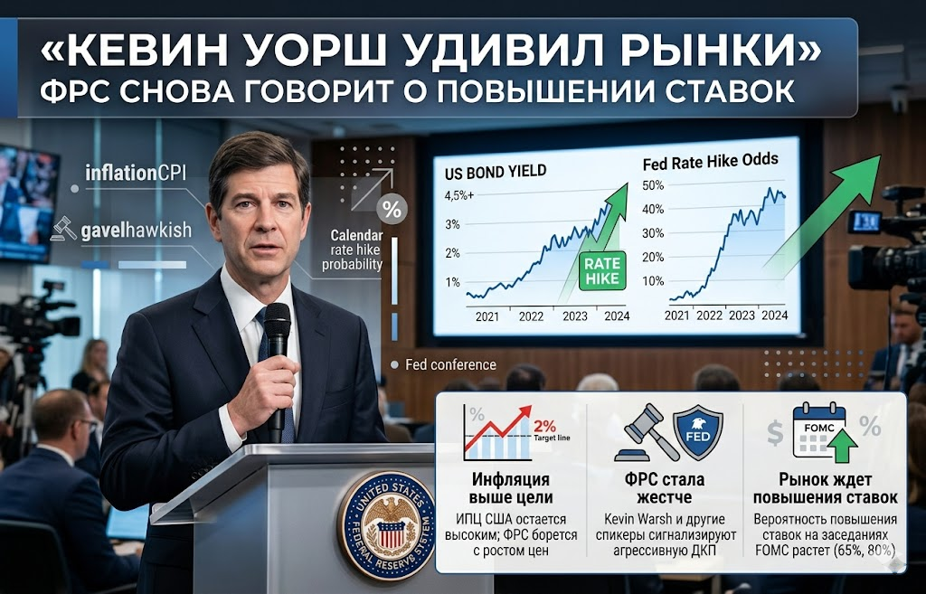 Трамп ждал снижения ставок, но Кевин Уорш удивил рынки