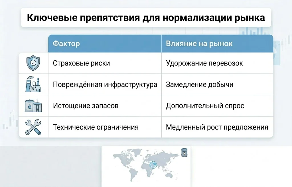 Котировки нефти обвалились: рынок отреагировал на сделку США и Ирана 3 Ключевые препятствия для нормализации рынка