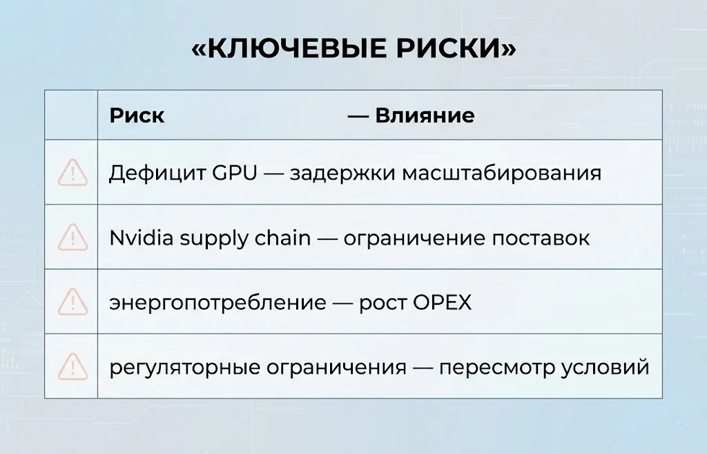 Ключевые риски