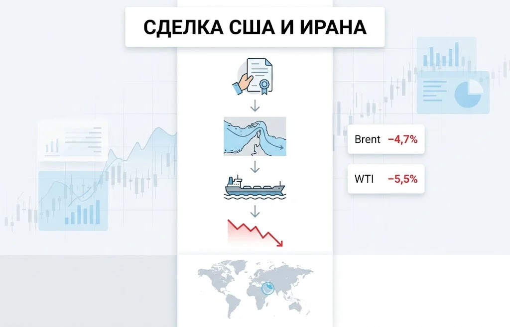 Котировки нефти обвалились: рынок отреагировал на сделку США и Ирана