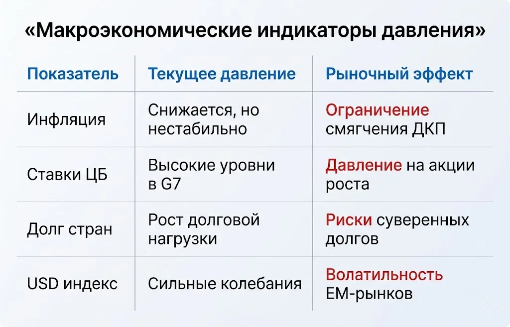 Макроэкономические индикаторы давления