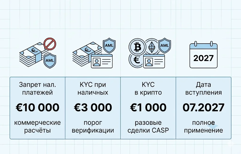 ЕС запрещает анонимные крипто-счета: что изменится в AML 2027? 1 Новый регламент