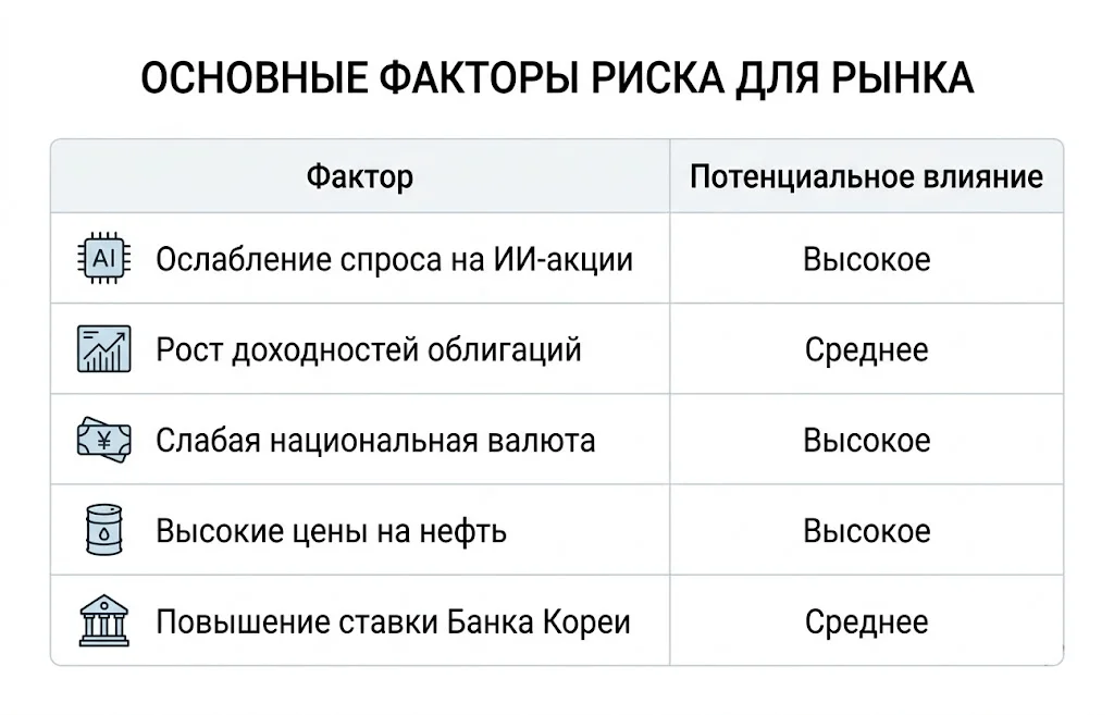 Основные факторы риска для рынка