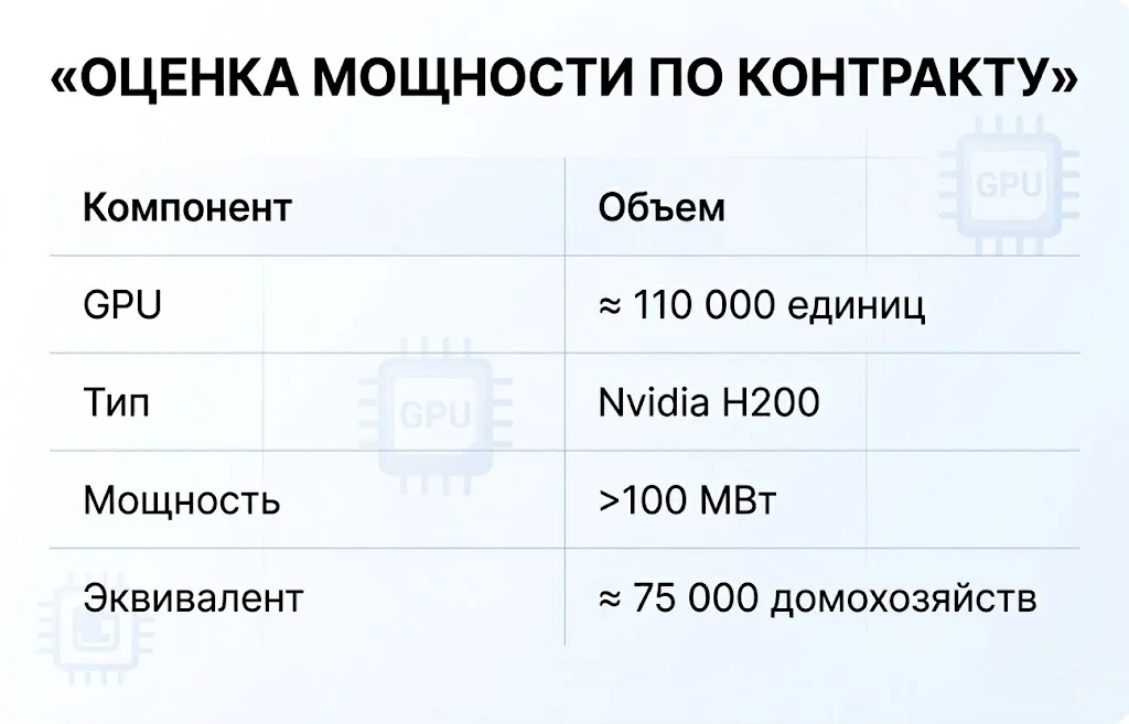 Оценка мощности по контракту
