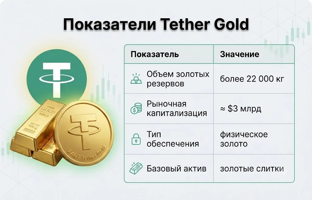 Показатели tether gold