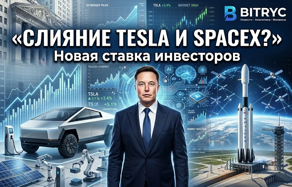 Слияние Tesla и SpaceX? Почему рынок снова верит в план Маска?