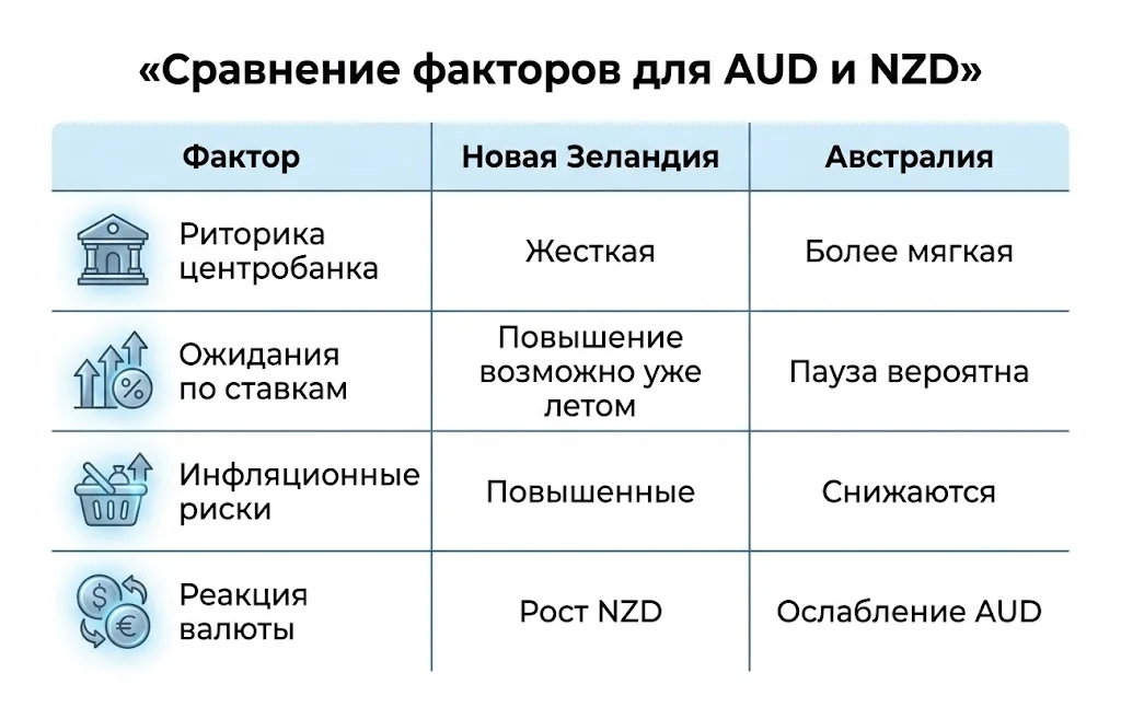 AUD/NZD под давлением: киви получил новый козырь 1 Сравнение австралии и новой зеландии