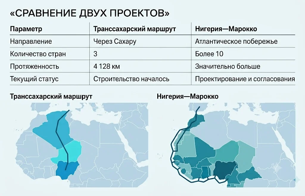 Сравнение двух проектов