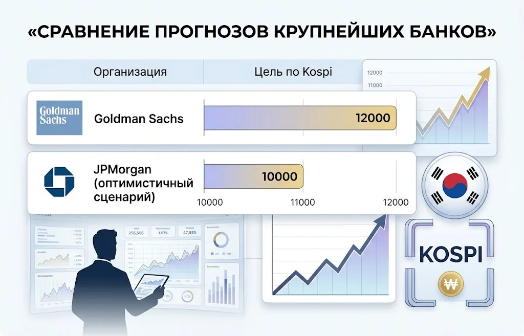 Сравнение прогнозов крупнейших банков