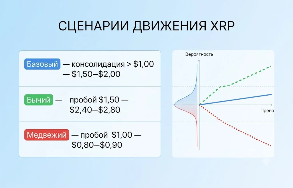 Сценарии движения цены xrp