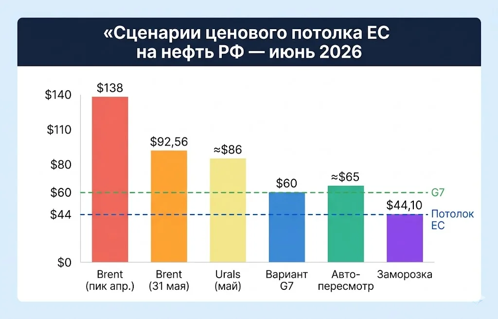 ЕС собирается заморозить потолок цен на российскую нефть 1 Сценарии ценового потолка цен на нефть