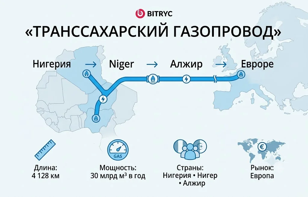 Транссахарский газопровод: Европа нашла замену газу РФ?