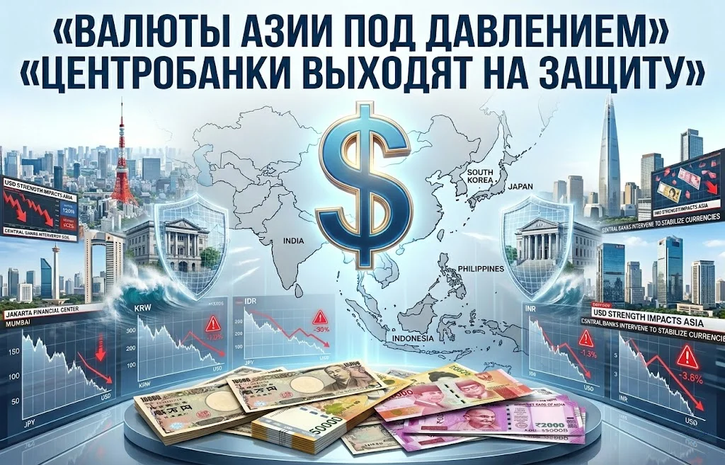 Валюты Азии под ударом: центробанки выходят на защиту