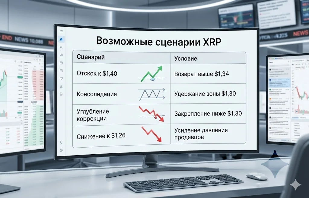 XRP рухнул к минимуму за 15 недель: ждать отскок? 3 Возможные сценарии xrp