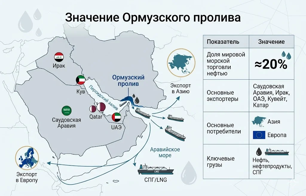 Проект «Свобода» без вывески: что США делают в Ормузском проливе? 2 Значение ормузского пролива