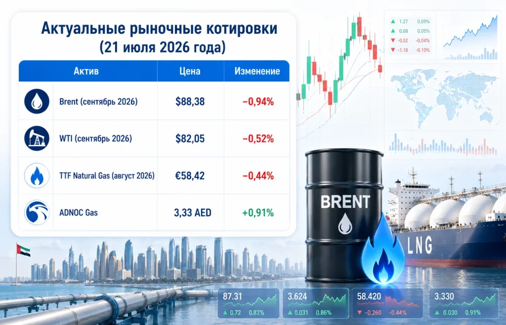 Adnoc вложит $6,2 млрд в добычу газа: что это изменит для рынка? 4 Актуальные рыночные котировки