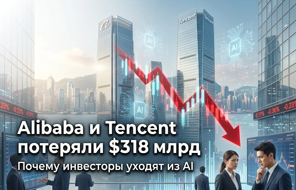 Alibaba и Tencent потеряли $318 млрд: что происходит с AI в Китае?