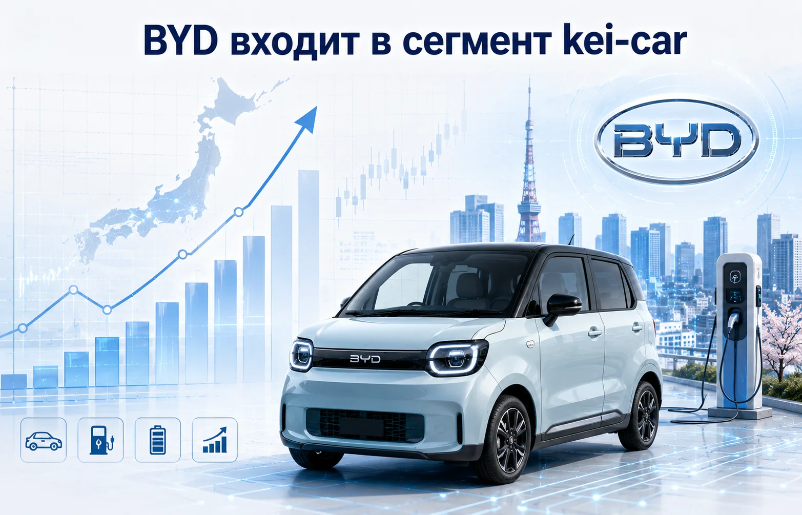 BYD Racco начинает борьбу за рынок kei-car в Японии