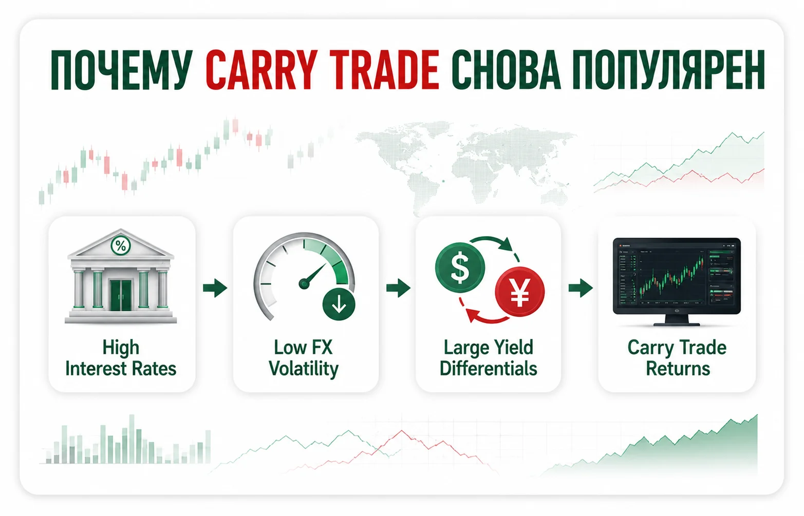 Carry trade снова в центре внимания: Goldman Sachs назвал лучший момент