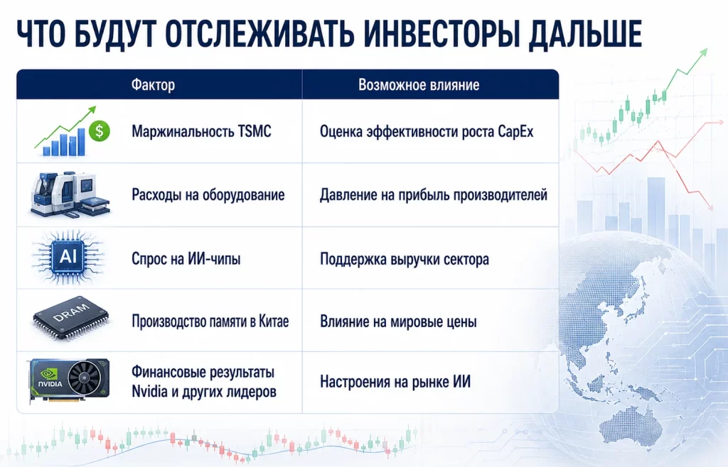 Что будут отслеживать инвесторы дальше