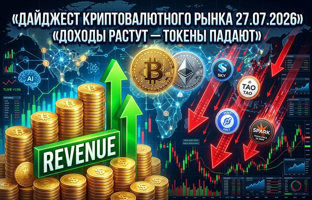Дайджест криптоновостей за 27.07.2026: что происходит с рынком?