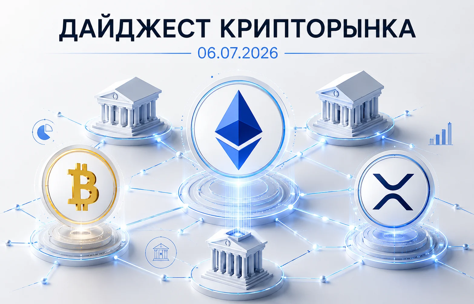 Дайджест криптовалютного рынка за 06.07.2026: обвал Strategy и будущее Ethereum