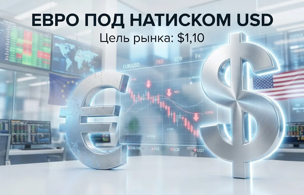 Евро теряет позиции: Уолл-стрит ждет падения до $1,10