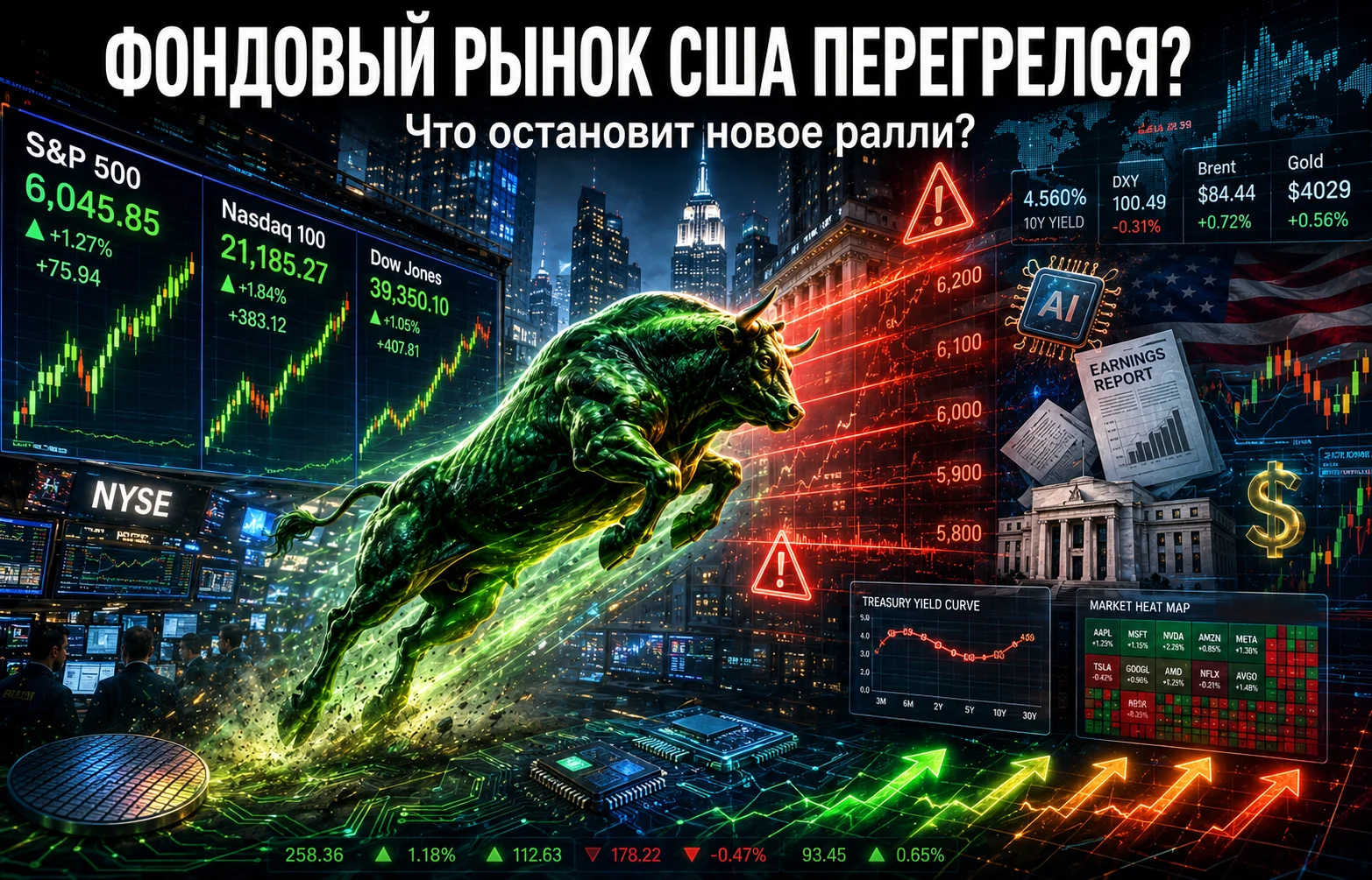 Фондовый рынок США перегрелся? Почему ралли теряет импульс?