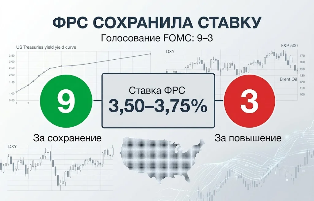 ФРС сохранила процентную ставку: раскол внутри регулятора усилился