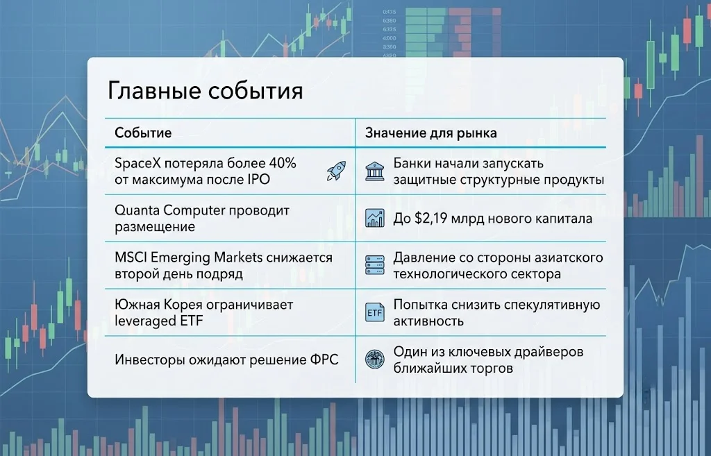 Главные события
